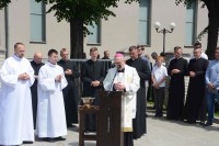 Poświęcenie parkingu - Jubileusz 100 lecia Parafii św. Antoniego w Kotuniu