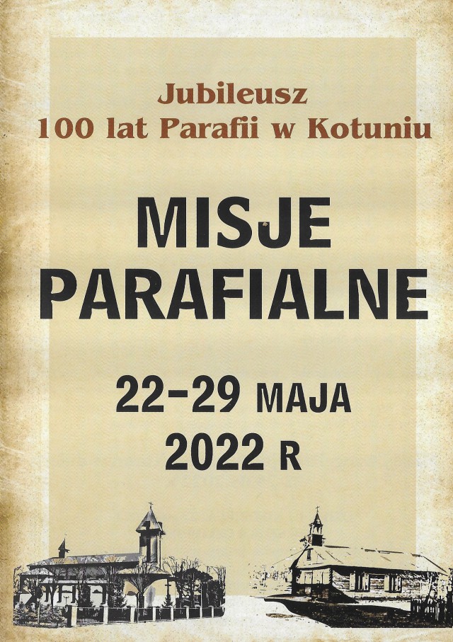 Misje parafialne 22-29.05.2022
