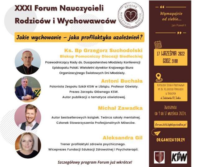 XXXI Forum nauczycieli i wychowawców